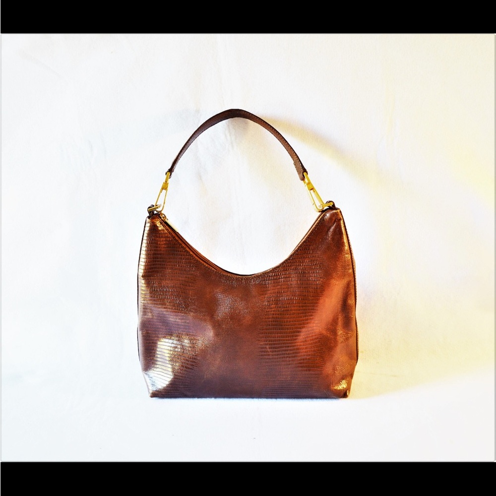 Gorgeous vintage genuine snakeskin bag. Italian designer Maurizio Taiuti.